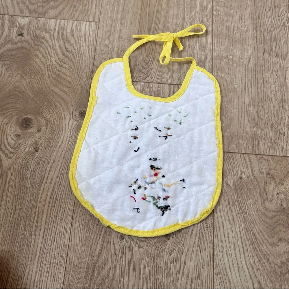 Vintage Sesame Street Bert embroidered bib